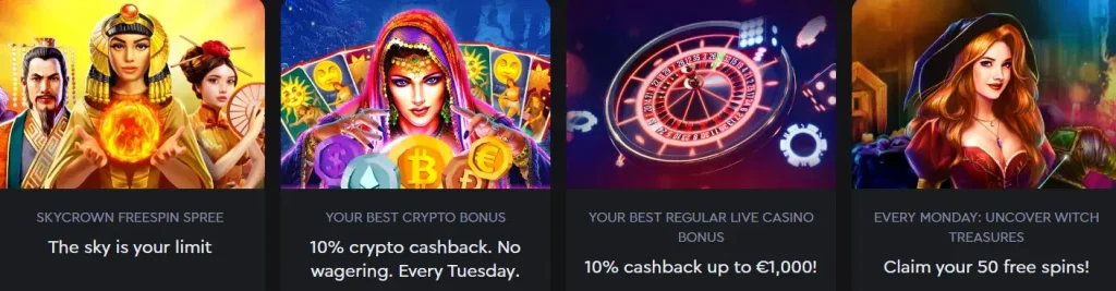 andre bonuser skycrown