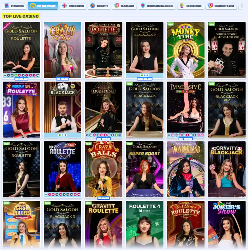 Onlyspins Casino - Livecasino