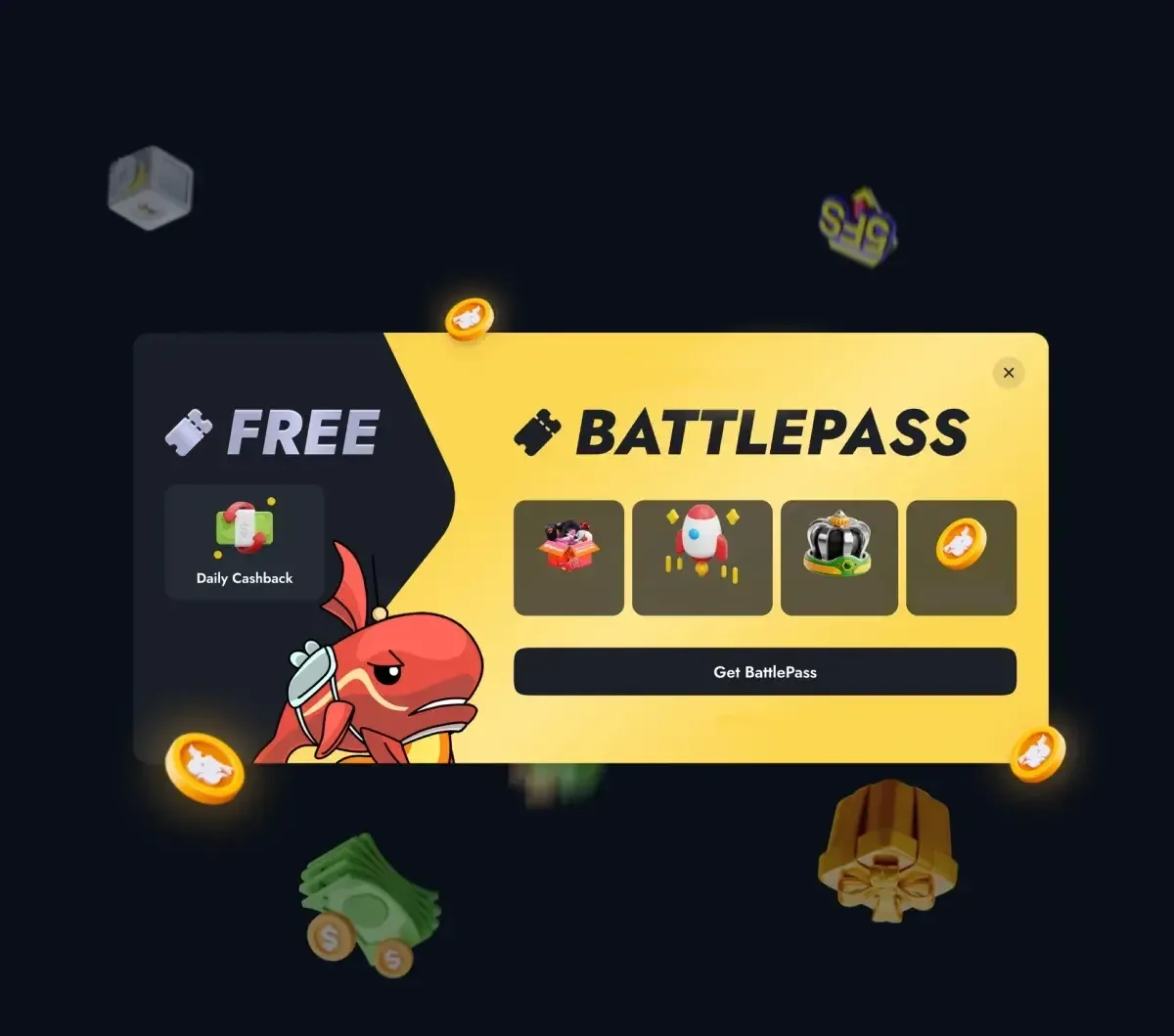 Whale Casino gratis Battlepass