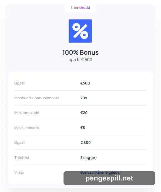 Hype Kasino bonus og kampanjer