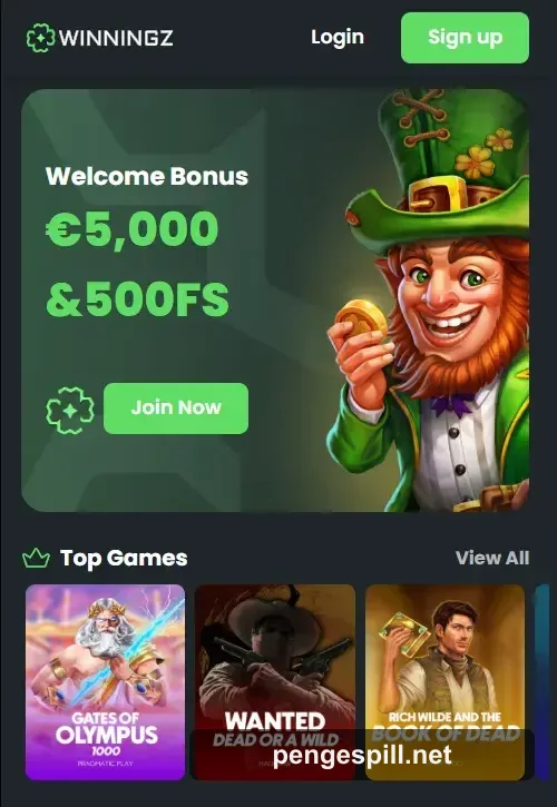 Winningz Casino bonus og kampanjer